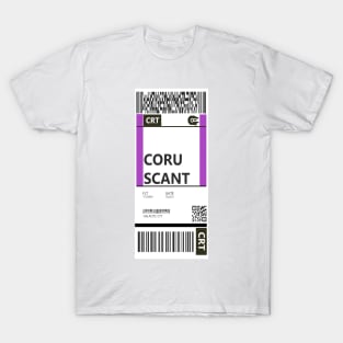 Coruscant Boarding Pass T-Shirt